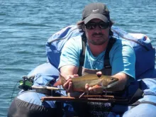 User submitted picture: Marcos Trueba and a brook...